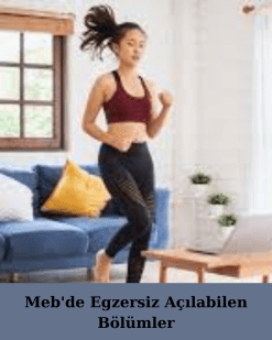 Meb'de Egzersiz Açılabilen Bölümler